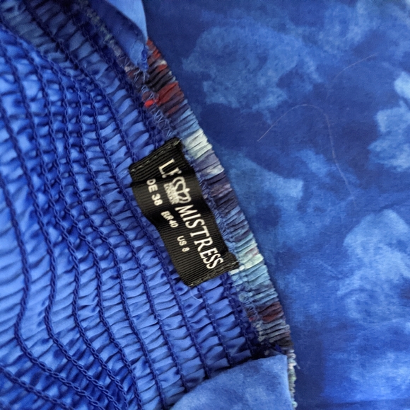 Little Mistress blue watercolor evening maxi - Picture 9 of 9